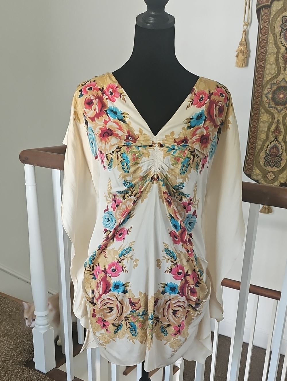 Baraschi Butterfly Silk Top